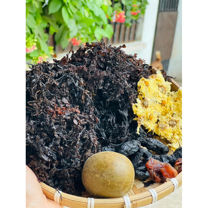 Nguyên liệu nấu trà SÂM RONG BIỂN.Gồm 2 gói mỗi gói nấu 10l nước. Kèm ...