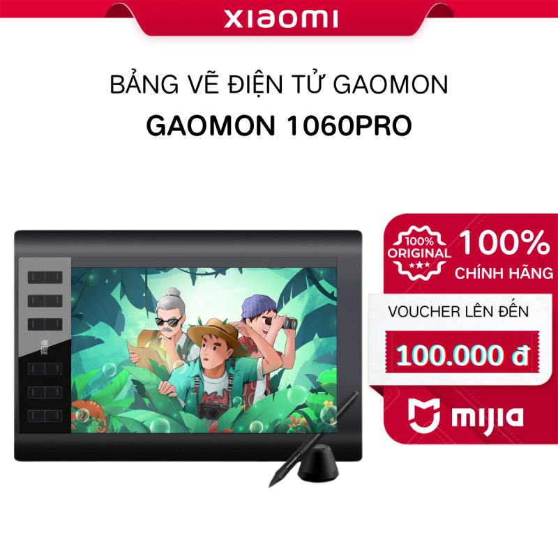 Xiaomi GAOMON 1060 PRO bảng vẽ điện tử 10x6 inches, cảm ứng nhạy, lực ...