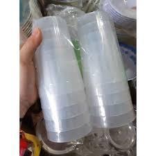 Combo 10 Cốc sọc đại nhựa Việt Nhật  Cốc nhựa trong suốt 6216