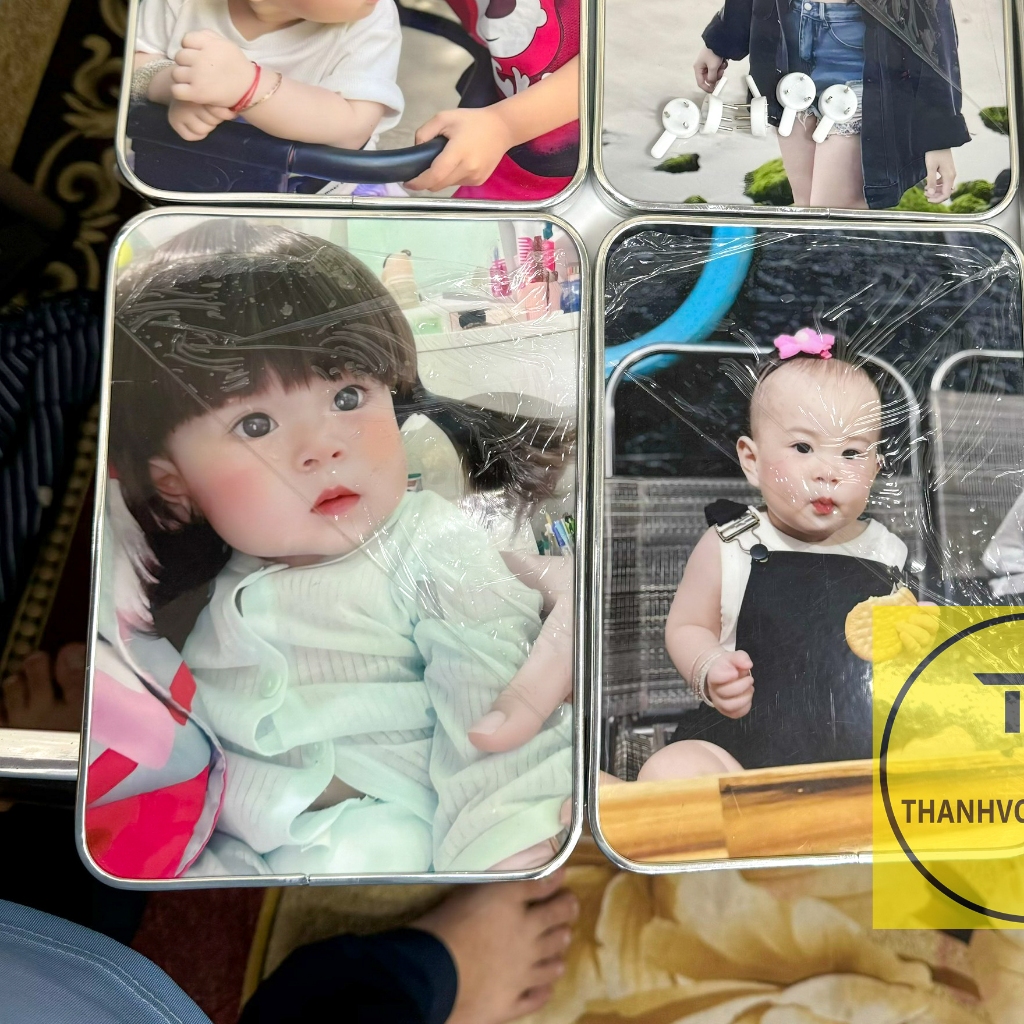 Combo 5 khung ảnh size 15x21 treo tường+ để bàn  tráng gương pha lê cao cấp