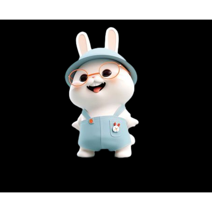 [Hình ủi  ép nhiệt]-Hình thỏ cuteủi áo-ủi trực tiếp lên áo tại nhà bằng bàn là bàn ủi-đơn giản tiện lợi-theo yêu cầu inb