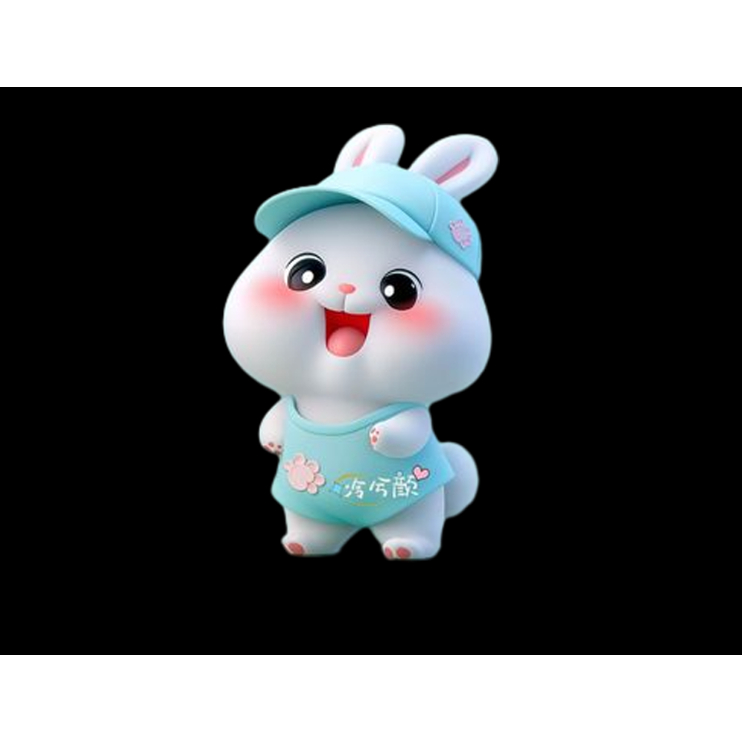 [Hình ủi  ép nhiệt]-Hình thỏ cuteủi áo-ủi trực tiếp lên áo tại nhà bằng bàn là bàn ủi-đơn giản tiện lợi-theo yêu cầu inb
