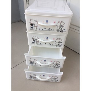 Tủ nhựa ngăn kéo mini, Tủ thuốc bé đựng đồ nhỏ gọn nhựa Việt Nhật 3625