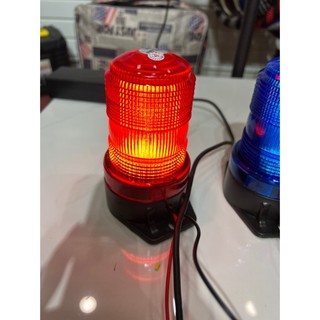 Đèn cảnh báo quay không còi 12v và 24v 4 màu đèn công trường, đế hút nam châm