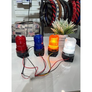 Đèn cảnh báo quay không còi 12v và 24v 4 màu đèn công trường, đế hút nam châm