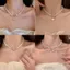 Dây Chuyền Choker Nữ Cao Cấp, Vòng Cổ Ngọc Trai Đính Đá Sang Trọng Dự Tiệc, Phụ Kiện Trang Sức Nữ