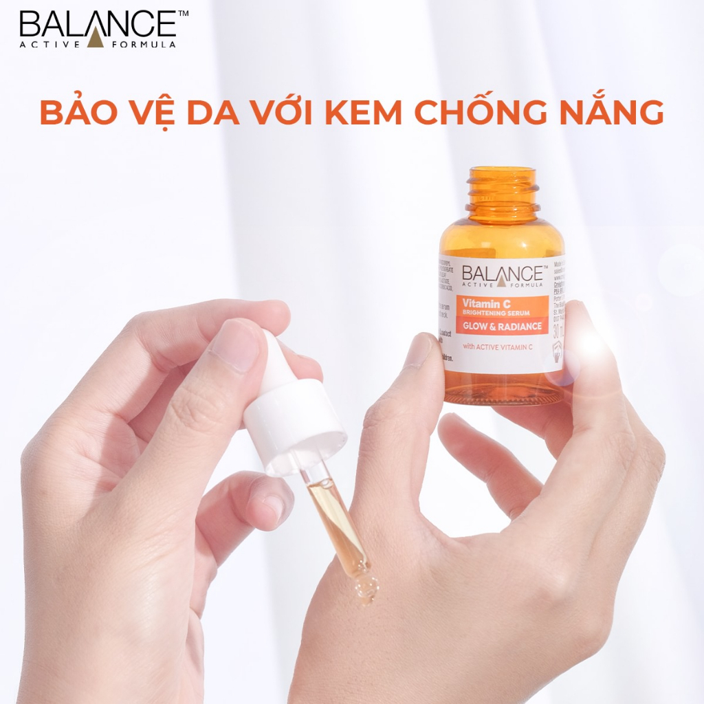 [ Livestream x Balance ] Serum Sáng Da, Mờ Thâm Balance Active Formula Vitamin C 3% Brightening 30ml