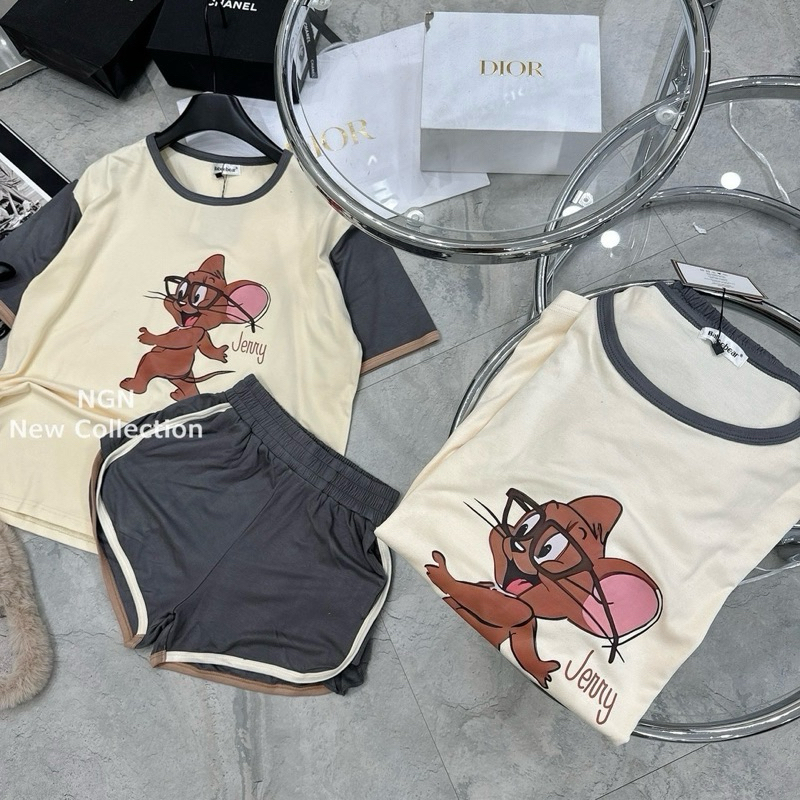 Set Bộ Cotton chuột Jerry  [𝐇à𝐧𝐠 𝐒ẵ𝐧]
