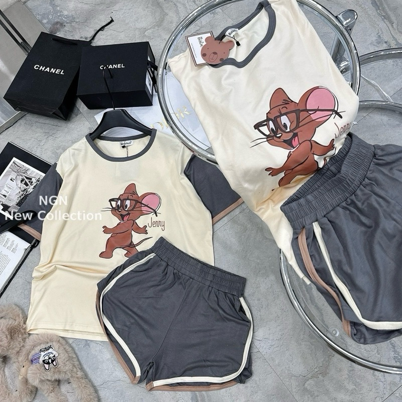 Set Bộ Cotton chuột Jerry  [𝐇à𝐧𝐠 𝐒ẵ𝐧]
