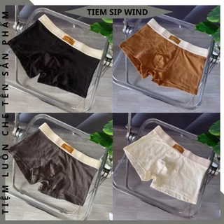 Quần lót nam boxer, sịp đùi nam thêu nổi cực nam tính chất vải cotton mịn mát kháng khuẩn TIEM EMO THÊU