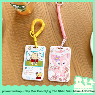 [Sẵn VN - Hỏa Tốc] Dây Móc Bao Đựng Thẻ Nhân Viên Dọc Nhựa ABS Phong Cách Nhân Vật Hoạt Hình Sanrio X Kirby