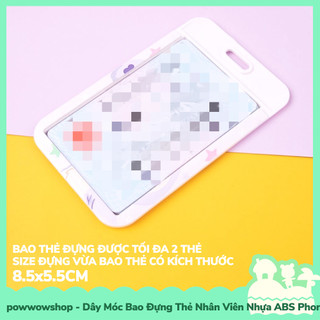 [Sẵn VN - Hỏa Tốc] Dây Móc Bao Đựng Thẻ Nhân Viên Dọc Nhựa ABS Phong Cách Nhân Vật Hoạt Hình Sanrio X Kirby