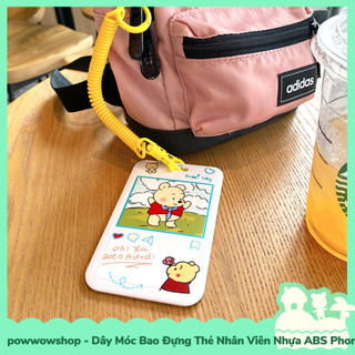 [Sẵn VN - Hỏa Tốc] Dây Móc Bao Đựng Thẻ Nhân Viên Dọc Nhựa ABS Phong Cách Nhân Vật Hoạt Hình Sanrio X Kirby