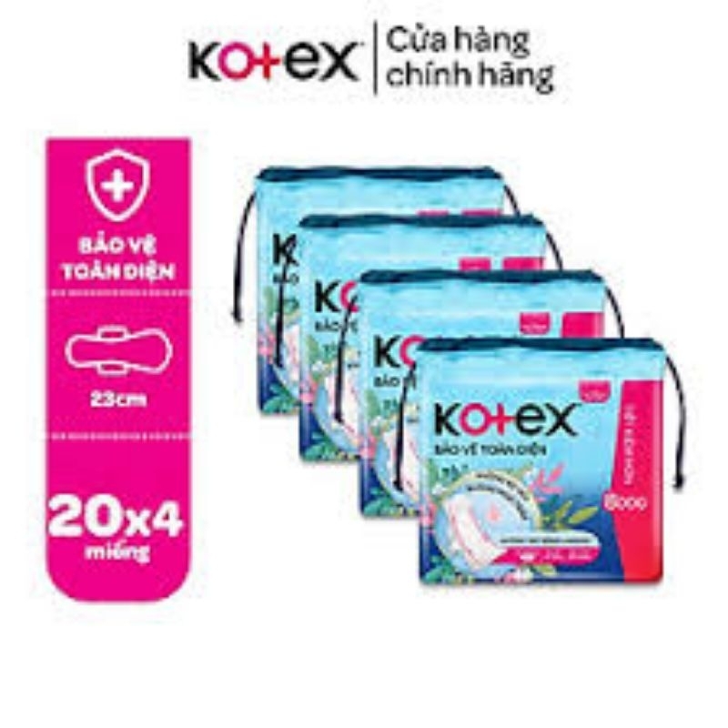 1 gói Kotex bảo vệ toàn diện 20 miếng cánh