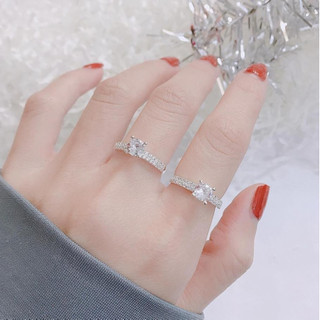 nhẫn bạc nữ , đính đá cao cấp , dày dặn , sang chảnh - jena sliver
