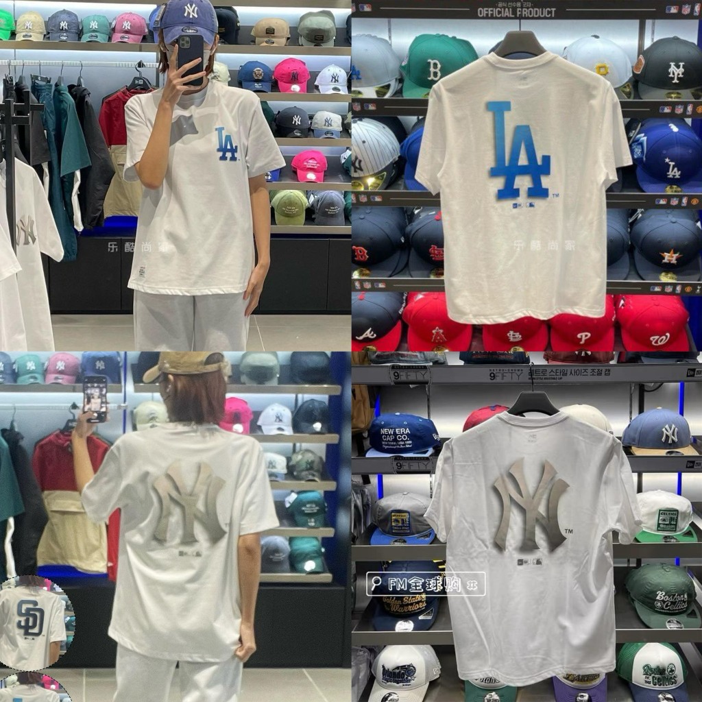 Áo Phông Newera [Chính hãng ] Ss2024 họa tiết 3D chìm Unisex nam/nữ
