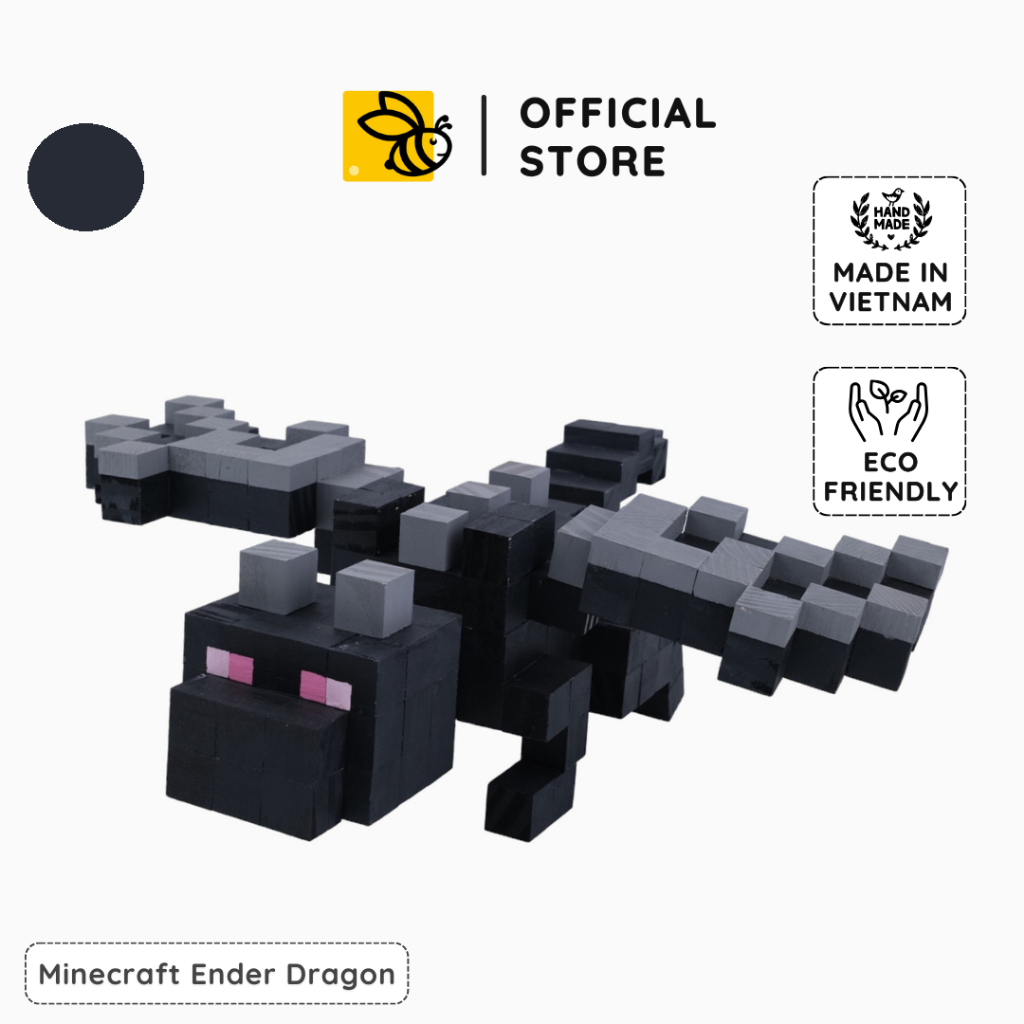 Mô Hình Gỗ Rồng Minecraft Ender Dragon - Đồ Thủ Công 3D Pixel | Shopee ...