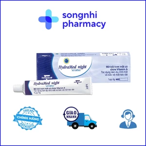 Mỡ Tra Mắt Vitamin A HydraMed Night Sensitive [Chính hãng nhập khẩu từ Ý] , Mỡ Tra Mắt Vitamin A
