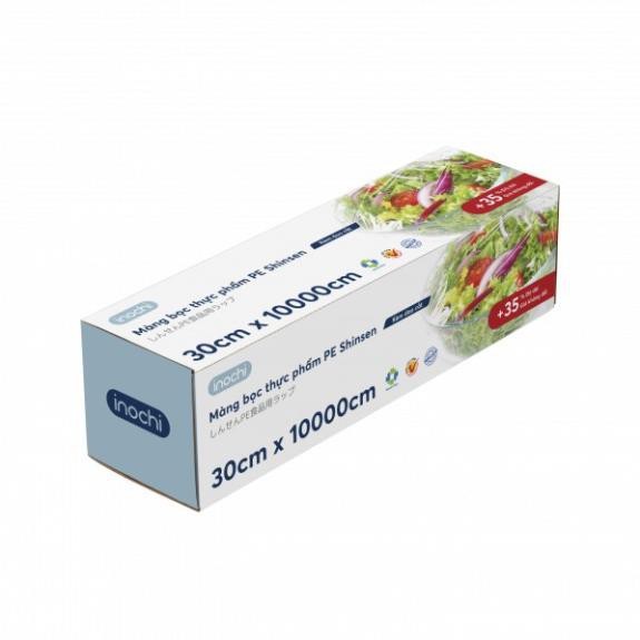 Màng bọc thực phẩm INOCHI nhựa PE an toàn, nhựa PVC nhiều kích thước, giúp bảo quản thực phẩm tươi ngon