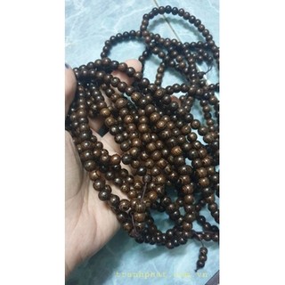 tràng hạt 108 cỡ hạt 6mm gỗ vân mun đuôi công,vòng mân tự nhiên,vòng phong thủy đeo tay hay đeo cổ đều được