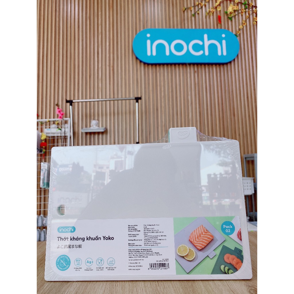 Bộ 2 thớt, thớt đa năng Yoko bền, đa dạng tiêu chuẩn Nhật Inochi