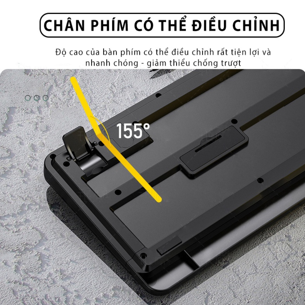 Combo bàn phím chuột máy tính văn phòng DEIOG DY 817S chống nước làm việc và chơi game chính hãng