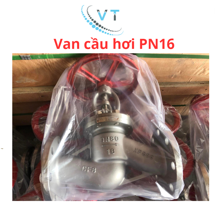 Van cầu hơi PN16 inox 304, đủ size DN15 - DN20 - DN25 - DN32 - DN40.
