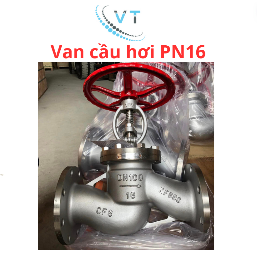 Van cầu hơi PN16 inox 304, đủ size DN15 - DN20 - DN25 - DN32 - DN40.