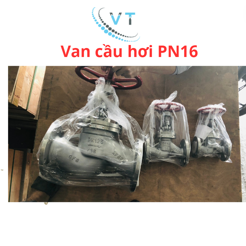 Van cầu hơi PN16 inox 304, đủ size DN15 - DN20 - DN25 - DN32 - DN40.