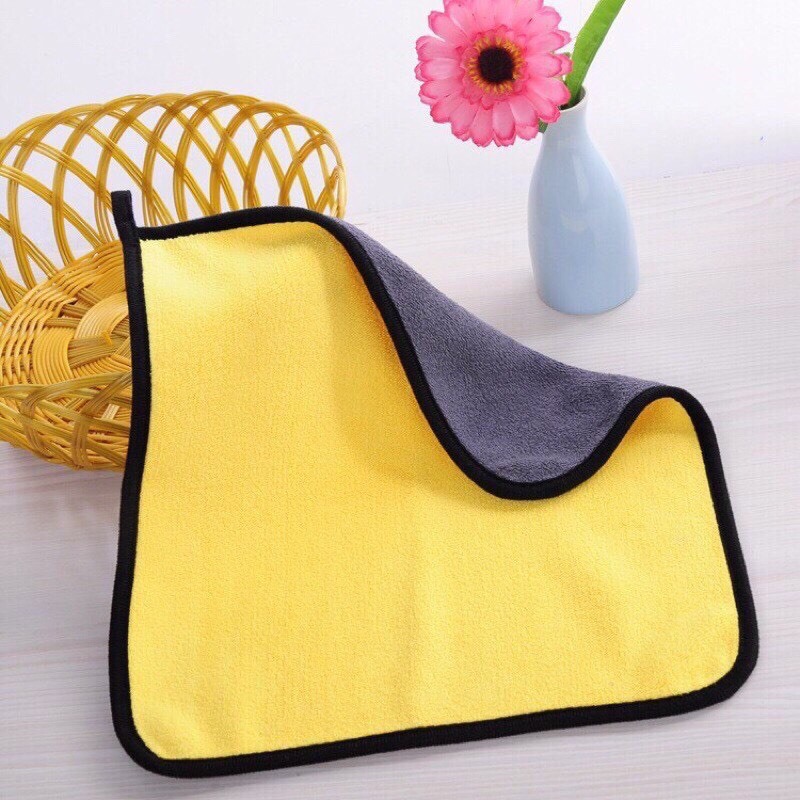Khăn Lau Xe Cao Cấp Microfiber Đa Năng Thấm Hút Cực Tốt