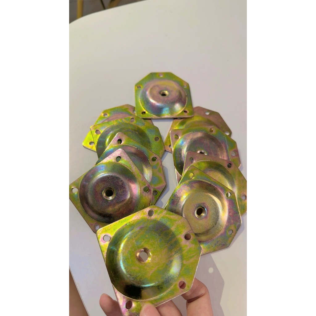 pad sắt dùng cho chân gỗ cấy ốc M8, pad sắt chân gỗ cao su, gỗ thông, chân bàn, chân tủ NHU Y DECOR