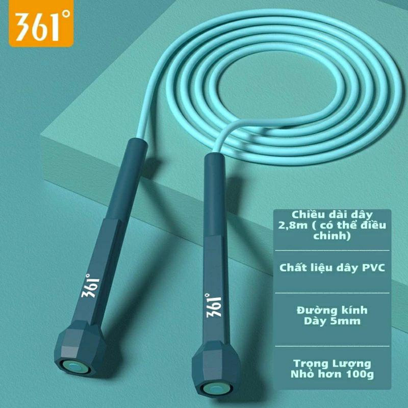 Dây nhảy Boxing Jump Rope 361 PVC Chính Hãng Chất lượng Cao ( giúp tăng ...