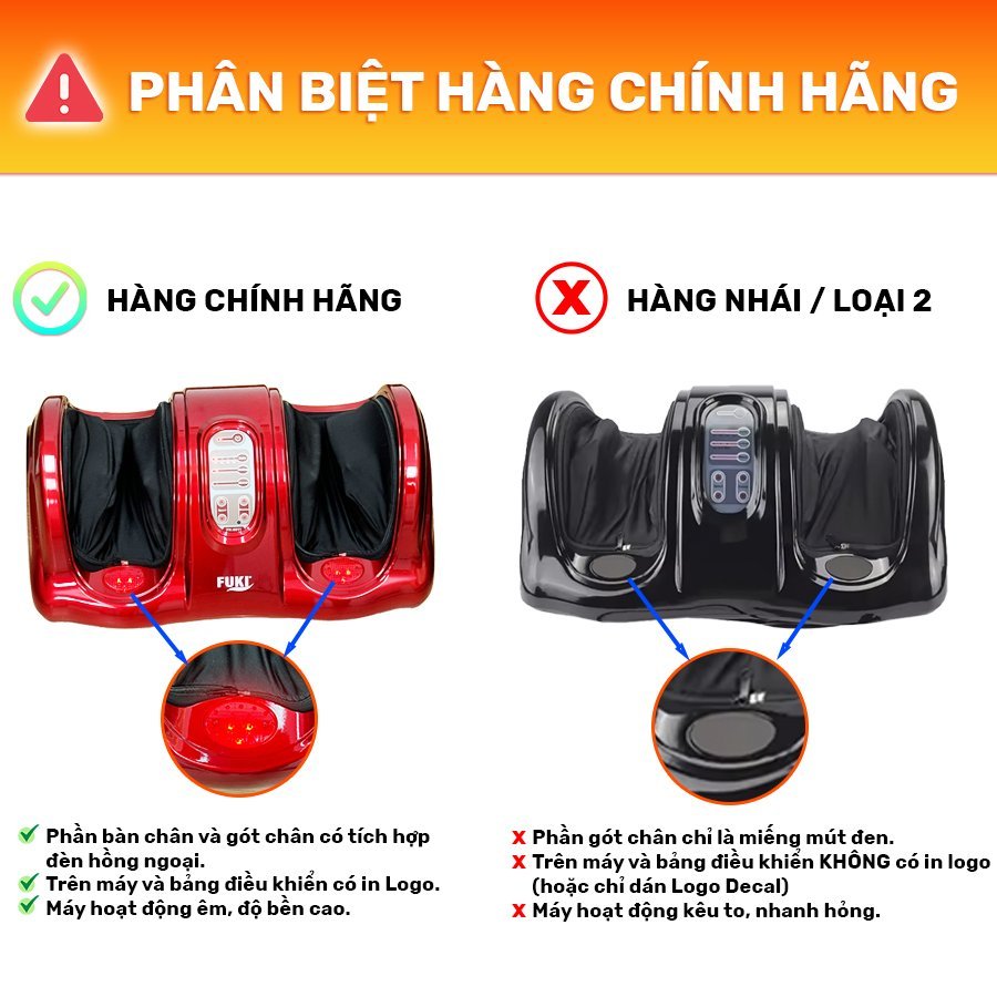 Máy Massage Chân Hồng Ngoại Fuki Nhật Bản FK- 6811 Con Lăn Massage Lòng Bàn Chân, Đèn Hồng Ngoại