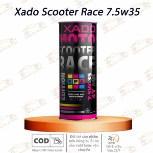 Dầu Nhớt Xado Scooter Race 7.5W35 Tổng Hợp Cao Cấp Dành Cho Xe Tay Ga