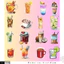 Set 100 Sticker Ly Nước Dễ Thương Chống Nước Dán Laptop Vali Mũ Bảo Hiểm Sổ Tay