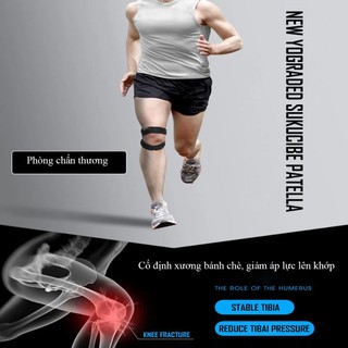 Đai bó gối phòng ngừa chấn thương khớp gối, dây chằng đầu gối, bảo vệ xương bánh chè (1 chiếc) (hàng tốt)