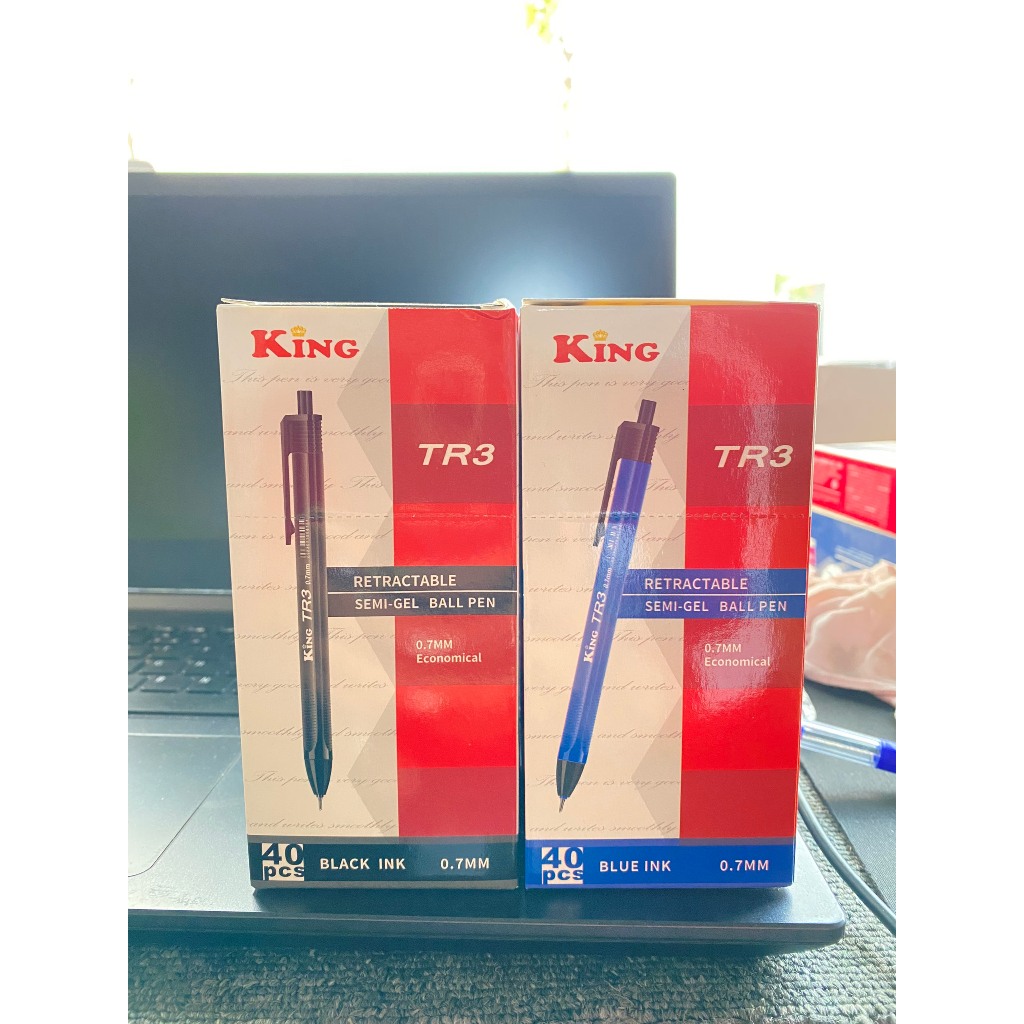 Độc Quyền] Bút Gel Siêu Trơn Ngòi Bút 0.7mm Cao Cấp King TR3 Xanh/Đen