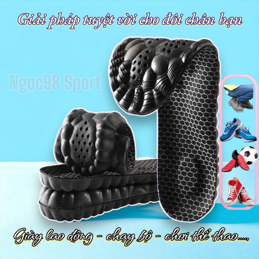 Lót giày cao su non chuẩn 4D, lót giày thể thao,giày lao động,lót giày bộ đội,nhẹ êm thoáng