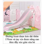 Quây cũi cầu trượt cho bé, Quây bóng gấp gọn, Cầu trượt xích đu đa năng cho bé tích hợp bóng đá bóng rổ nhà phao — ảnh 5