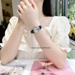 Đồng hồ nữ chính hãng dây da Royal Crown 6305 mặt nhỏ chống nước, đính đá cao cấp đẹp, thời trang — ảnh 4