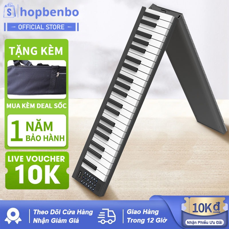 Đàn Piano Điện Gấp Gọn 2024 - 88 Phím Nặng Cảm Lực - Kết Nối Bluetooth ...