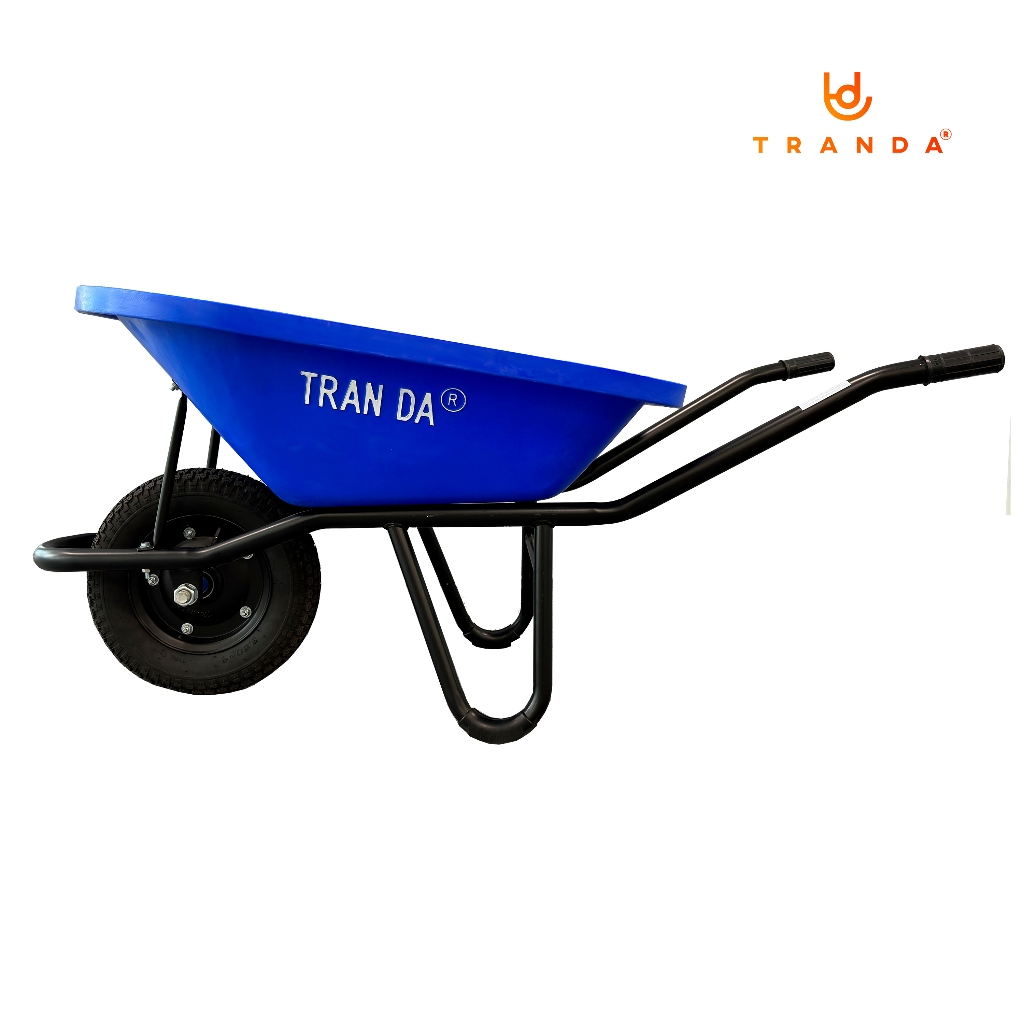 Xe rùa Trần Đà thùng nhựa KX, hiệu TranDa, sườn ống sắt phi 34 dày 1 ...