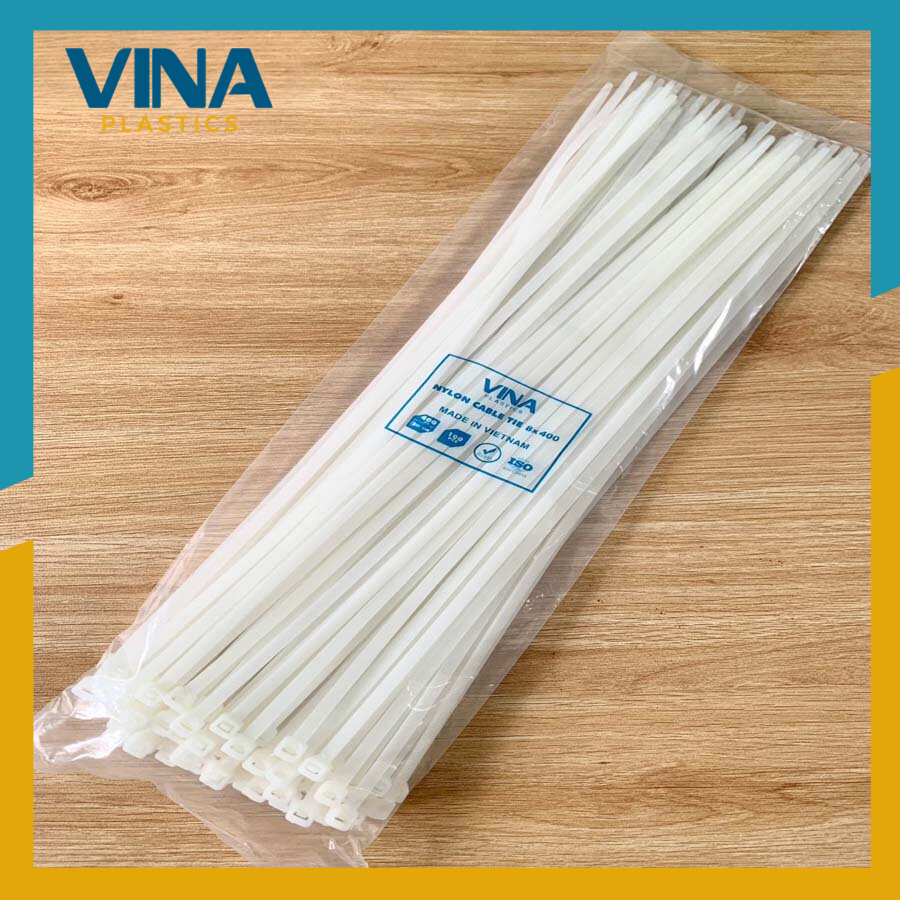 Dây rút nhựa 40 cm túi 100 sợi trắng, đen | Shopee Việt Nam