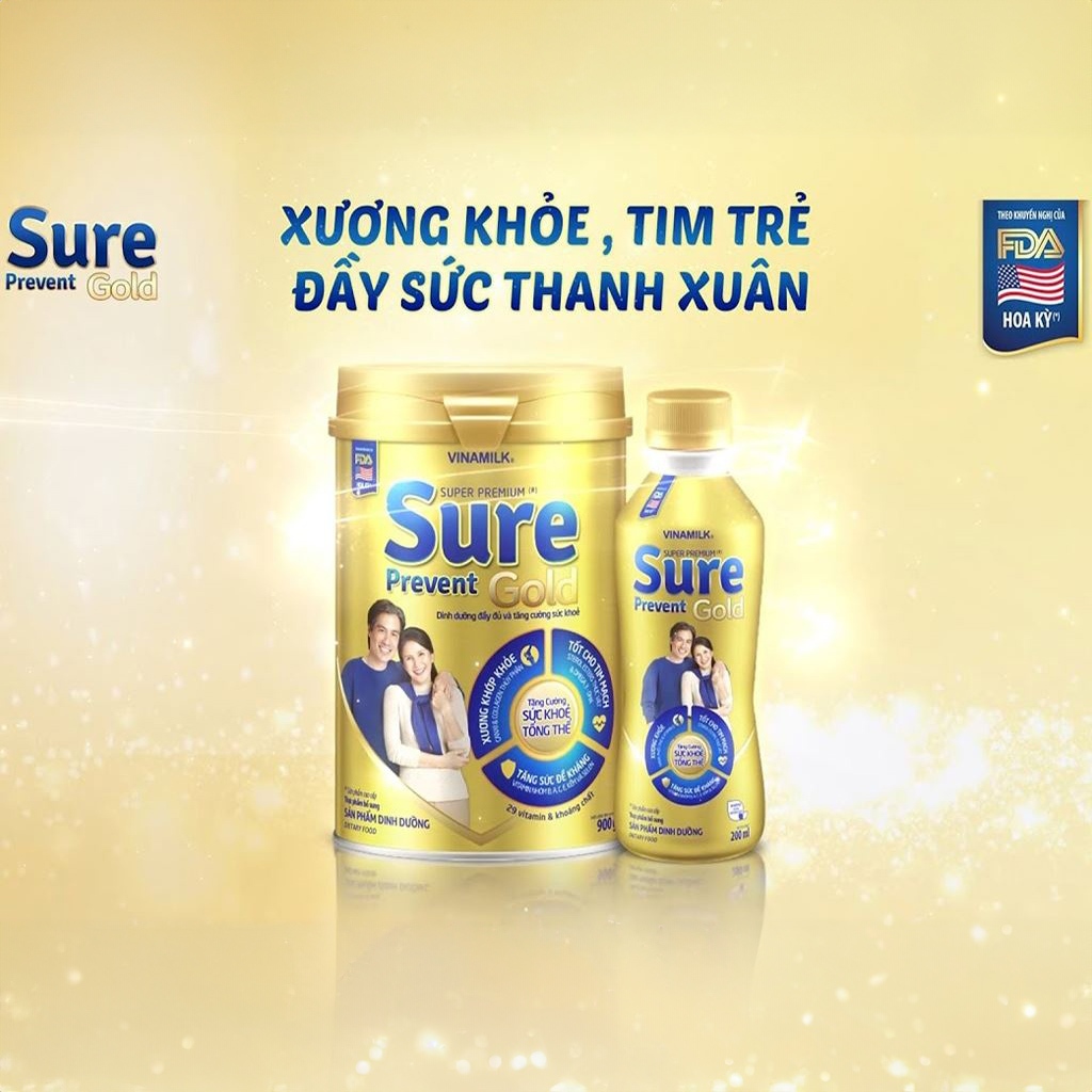 Sữa Bột Vinamilk Sure Prevent Gold Hộp 900g - Chính hãng Date 11/2026 ...