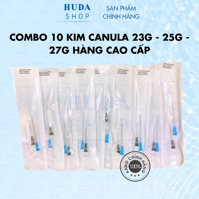 [Chính hãng] Combo 10 kim Cannula 23G - 25G - 27G hàng cao cấp | Shopee ...