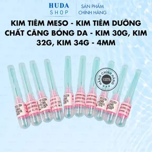 Đầu kim tiêm meso dưỡng chất căng bóng da mesotherapy Sharp Needles 32G, 34G size 4mm