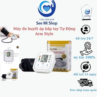 Săn hàng - Máy đo huyết áp , nhịp tim Arm Style mini cầm tay tiện lợi dễ mang theo bên mình bh 6 tháng.
