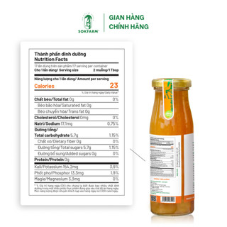 Mật hoa dừa cô đặc organic Sokfarm
