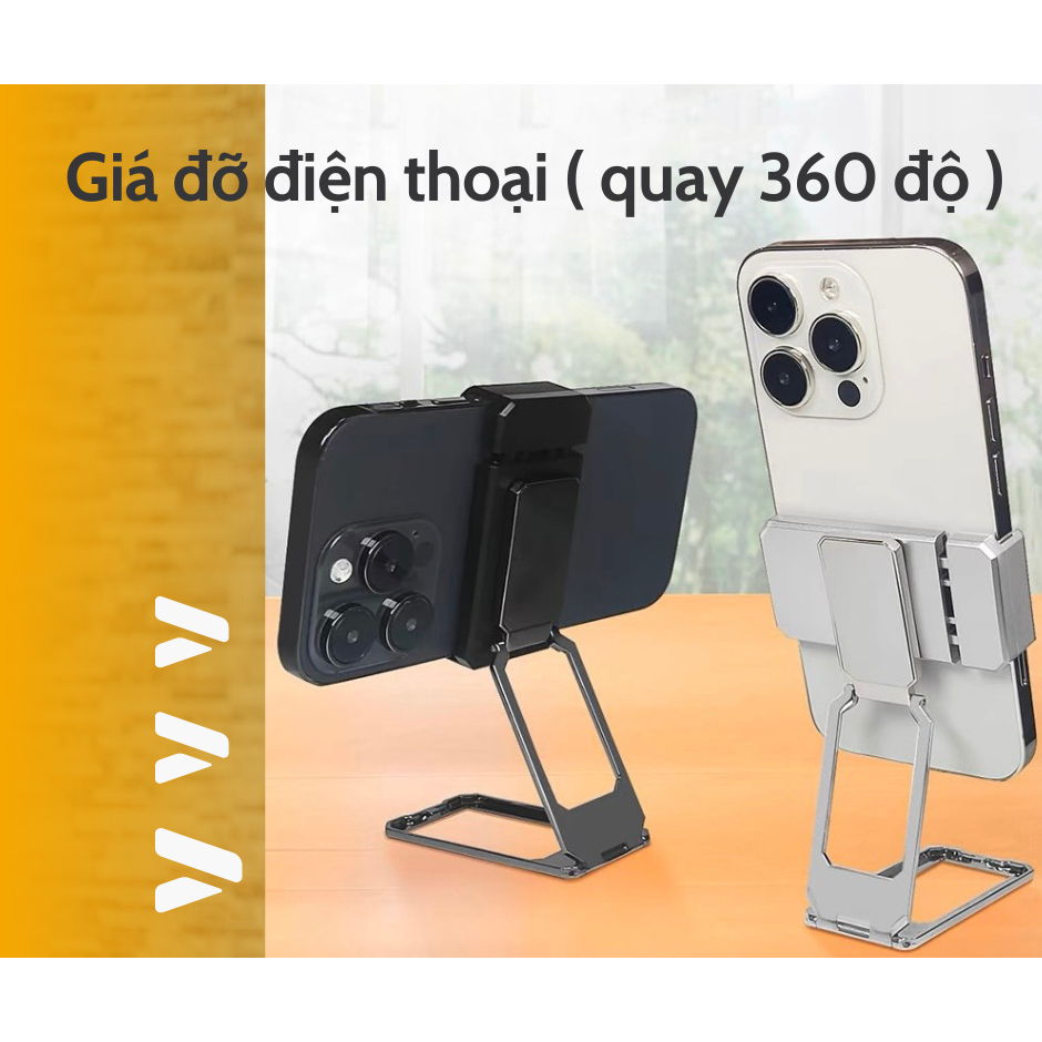 Giá đỡ điện thoại bằng thép không gỉ, nhỏ gọn