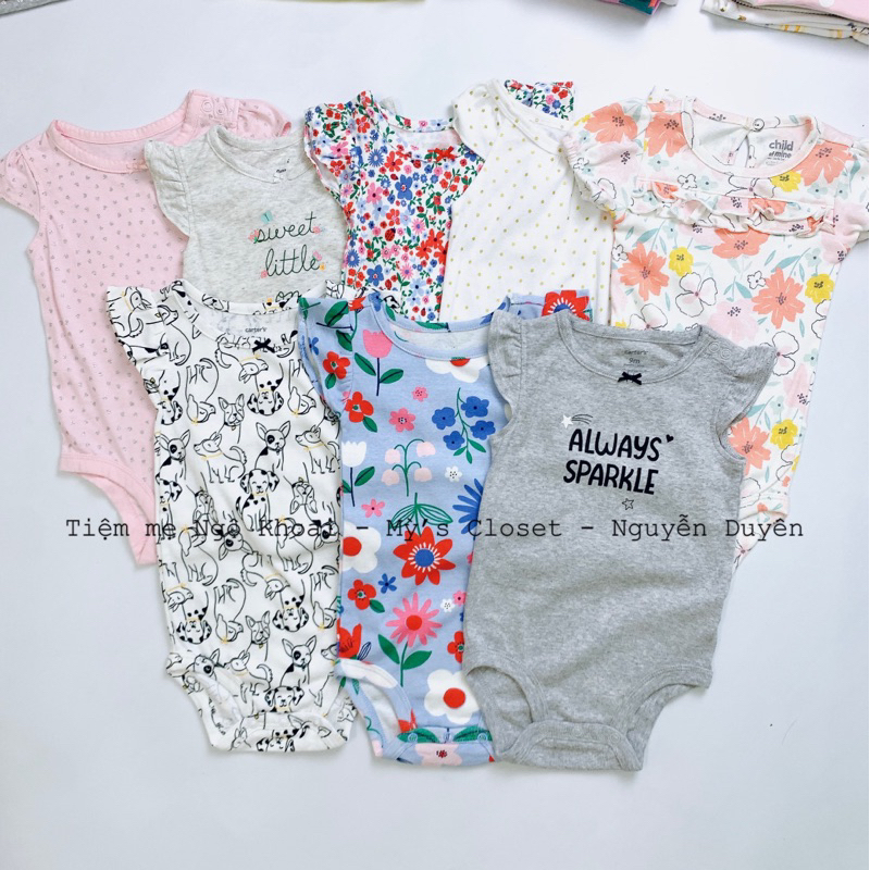 [MD17] 12/18M- 18/24M body suit hai dây, cánh tiên, ba lỗ cho bé yêu chất liệu coton mềm mát